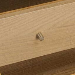 Finch Oak Slatted 6 Drawer Wide Chest By Roseland Furniture - thumbnail 5