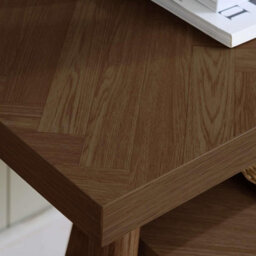 Herringford Nest Of Tables Walnut Parquet Design - thumbnail 3