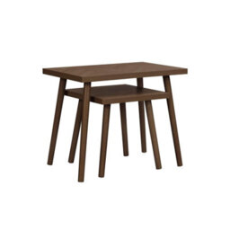 Herringford Nest Of Tables Walnut Parquet Design - thumbnail 4