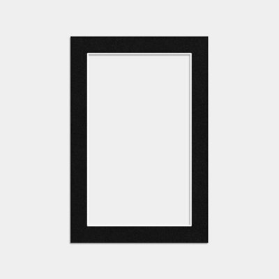 Ak Frames 6X4 Black Picture Mounts To Fit 5X3 Aperture Size - Mount Board Only (No Frame Included) - image 1