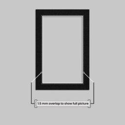 Ak Frames 6X4 Black Picture Mounts To Fit 5X3 Aperture Size - Mount Board Only (No Frame Included) - thumbnail 4