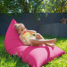 rucomfy Beanbags Rucomfy Indoor Or Outdoor Kids Water Resistant Humbug - Pink Beanbag Lounger - thumbnail 1
