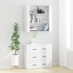 Berkfield Highboard White Engineered Wood - thumbnail 3