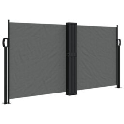 Walplus Retractable Side Awning Garden Sun Shade Canopy Gazebo For Back Door, Porch, Patio Anthracite 120X1200 Cm - thumbnail 2