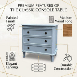 Minster 68Cm 3 Drawer Chest Of Drawers - L40 X W60 X H78 Cm - thumbnail 3