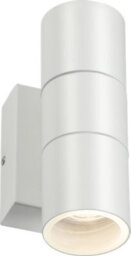 Luminosa Lighting Luminosa Gu10 Up And Down Wall Light With Photocell Sensor - White 230V Ip54 2X20W - thumbnail 1