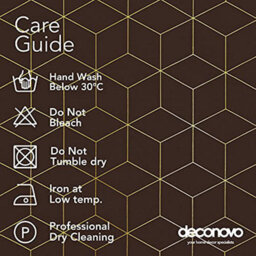 Deconovo Blackout Eyelet Curtains Gold Diamond Printed Thermal Insulated Curtains For Living Room, 52 X 72 Inch, Chocolate, 1 Pair - thumbnail 6