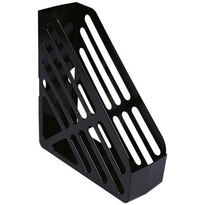 Q-Connect Magazine Rack, Black - image 1