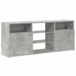 Vidaxl Tv Cabinet With Led Lights Concrete Grey 120X30X50 Cm Tv Cabinets - thumbnail 6