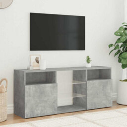 Vidaxl Tv Cabinet With Led Lights Concrete Grey 120X30X50 Cm Tv Cabinets - thumbnail 4