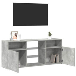 Vidaxl Tv Cabinet With Led Lights Concrete Grey 120X30X50 Cm Tv Cabinets - thumbnail 5