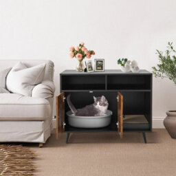 Industrial Cat Furniture Cat Litter Box Enclosure Hidden Cat Washroom Cat House - thumbnail 3