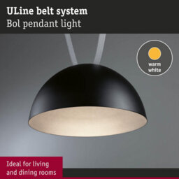 Paulmann 94614 Uline Led Pendant Luminaire Bol 300 mm 12W Black - thumbnail 5
