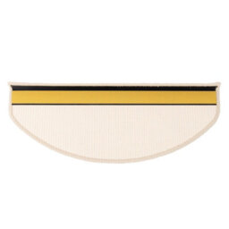 Floordirekt Premium Self Adhesive Edged Hard Wearing Sisal Stair Tread Mat For Indoor Stairs Semicircular Ivory 23.5 X 65 Cm - thumbnail 2