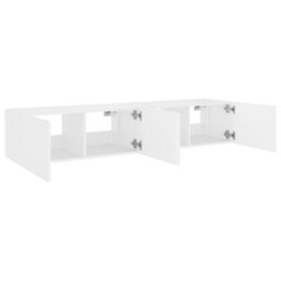 Vidaxl Tv Wall Cabinets With Led Lights 2 Pcs White 80X35X31 Cm - thumbnail 8