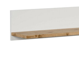 Impact Furniture Wall Shelf Floating Display Panel 156Cm Modern White Oak Effect Book Storage Holten - thumbnail 7