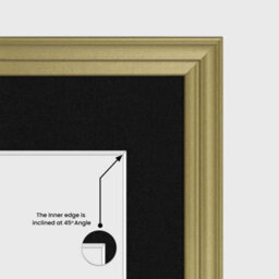 AK Frames 80X70Cm Gold Classic Multi Photo Frame With Black Mount - Holds 20 Apertures (18X) 6X4, (2X) 4X4 Photos - thumbnail 7