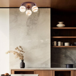 Luminosa Lighting Luminosa Fabio Ceiling Spotlight Clusters White-Brown (Marble Colour), Chocolate Brown Ip44 - thumbnail 5