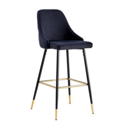 Hygrad Built to Survive 2X Bar Stools Velvet Breakfast Chair Kitchen Pub High Counter Stool Restaurant - thumbnail 2