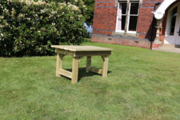 Churnet Valley Garden Furniture Ltd Coffee Table, Traditional Garden Wooden Furniture - L80 X W150 X H45 Cm - Fully Assembled - thumbnail 3