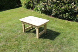 Churnet Valley Garden Furniture Ltd Coffee Table, Traditional Garden Wooden Furniture - L80 X W150 X H45 Cm - Fully Assembled - thumbnail 5