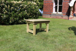 Churnet Valley Garden Furniture Ltd Coffee Table, Traditional Garden Wooden Furniture - L80 X W150 X H45 Cm - Fully Assembled - thumbnail 1