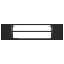 Berkfield Hanging Tv Cabinet Black 100X30X26.5 Cm Engineered Wood - thumbnail 4
