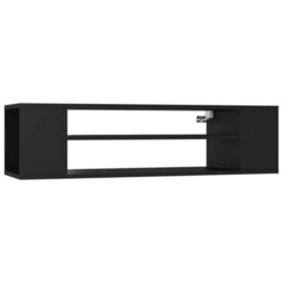 Berkfield Hanging Tv Cabinet Black 100X30X26.5 Cm Engineered Wood - thumbnail 2