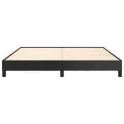 Berkfield Bed Frame Black 180X200 Cm 6Ft Super King Faux Leather - thumbnail 5