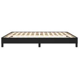 Berkfield Bed Frame Black 180X200 Cm 6Ft Super King Faux Leather - thumbnail 6