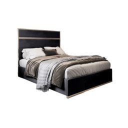 Bentley Upholstered Soft Velvet Metal Bed Frame - Black - thumbnail 6