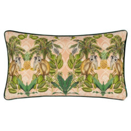Wylder Valera Korba Monkey Tropical Feather Rich Cushion - thumbnail 1