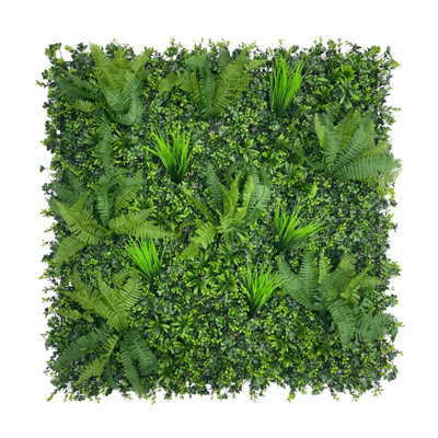 The Chair Cover Company Artificial Plant Flower Wall Panels Realistic Indoor Outdoor Greenery 1M X 1M For Home, Garden, Office Decor