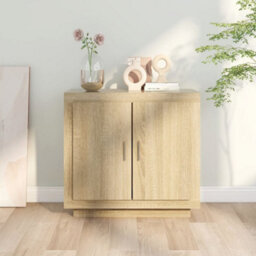 Berkfield Stylish Sideboard Sonoma Oak 80X40X75 Cm Engineered Wood - thumbnail 7