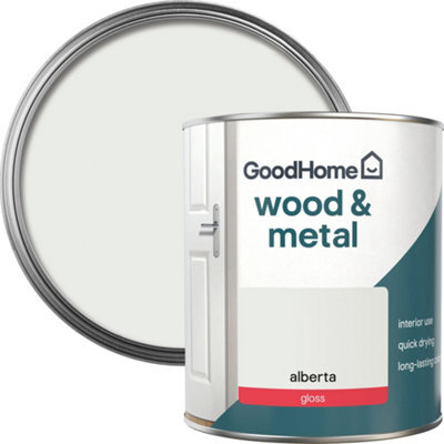 GoodHome Alberta Gloss Interior Metal & Wood Paint, 750Ml - image 1