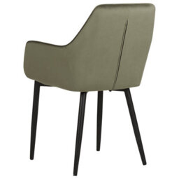 Beliani Set Of 2 Dining Chairs Wellston Velvet Olive Green - thumbnail 7