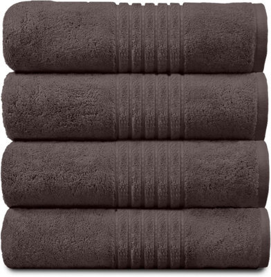 Gc Gaveno Cavailia Hampton Royal 4 Pack Bath Sheet 80X140 Walnut Egyptian Cotton Premier Super Absorbent Towel - image 1