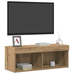 Walplus Tv Cabinet 2 Pcs Artisan Oak 80 X 30 X 30 Cm Engineered Wood - thumbnail 3