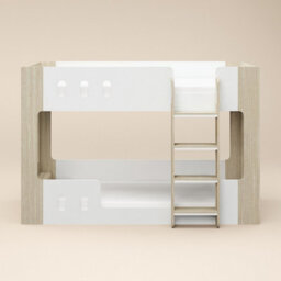 Flair Willow Low Bunk Bed White & Oak - thumbnail 4
