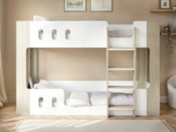 Flair Willow Low Bunk Bed White & Oak - thumbnail 2
