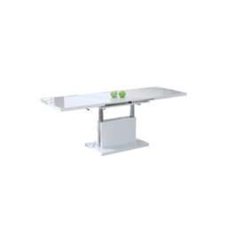 Heze Furniture Astrid 80 - 2 In 1 Extending Coffee / Dining Table - White Gloss - thumbnail 4