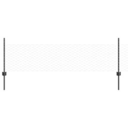 Berkfield Fence Posts 5 Pcs U-Channel Grey 60 Cm Steel - thumbnail 2