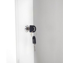 CARME Home Amelia White Mirrored Jewellery Cabinet - thumbnail 8