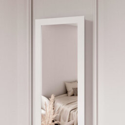 CARME Home Amelia White Mirrored Jewellery Cabinet - thumbnail 2