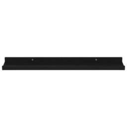 Berkfield Wall Shelves 4 Pcs Black 60X9X3 Cm - thumbnail 5