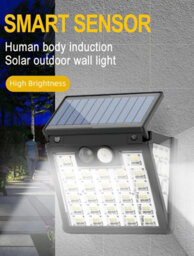 Solar Motion Sensor Outdoor Wall Light - thumbnail 1