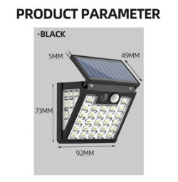 Solar Motion Sensor Outdoor Wall Light - thumbnail 3