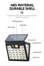 Solar Motion Sensor Outdoor Wall Light - thumbnail 2