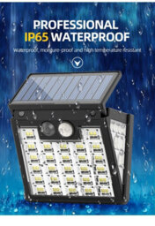 Solar Motion Sensor Outdoor Wall Light - thumbnail 4