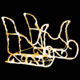 Berkfield Unique Reindeers & Sleigh Christmas Decoration 160 Leds 130 Cm Acrylic - thumbnail 5